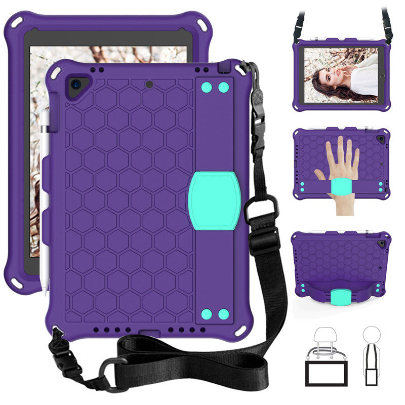 Applicable to iPad air4 10.9 honeycomb protective case ipad9.7 tablet computer case 10.2 strap protective case