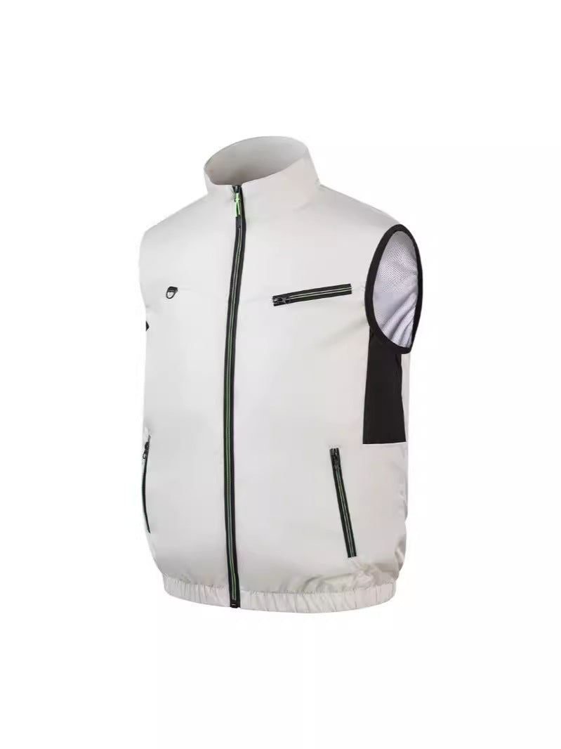 New sleeveless fan clothing air conditioning clothing summer outdoor heatstroke cooling clothes with fan Japan and South Korea cross-border wholesale