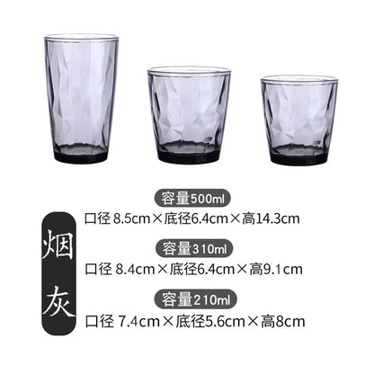 Acrylic Pc Colorful Water Cup, Juice Cup, Drink Cup, Heat-Resistant Restaurant Tea Cup, Mouthwash Cup, Plastic Beer Cup