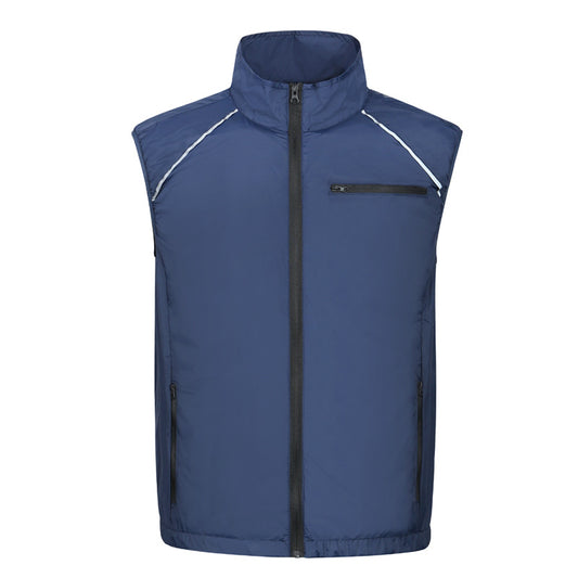 Wholesale air conditioning clothing sleeveless summer heatstroke prevention and cooling clothing with fan construction site labor protection clothing cross-border Japanese and Korean explosions