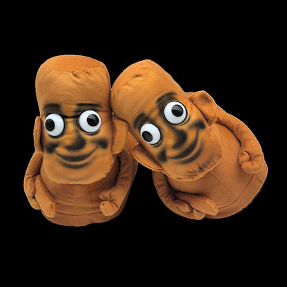 Funny Ai Shanhaijing Doll Shark Wooden Stick Man Doll Creative Cross-Border Spoof Plush Slippers