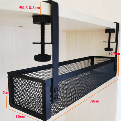 Cross-border desk under cable and wire management tray rack under counter finishing rack row storage rack socket organizer