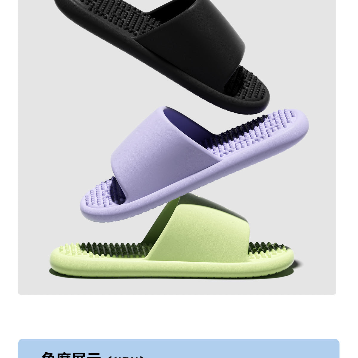 New Summer Home Bathroom Hollow Anti-Slip Men's Slippers That Feel Like Stepping on Shit, Convenient and Breathable Soft-Soled Women's Slippers for Outdoor Wear
