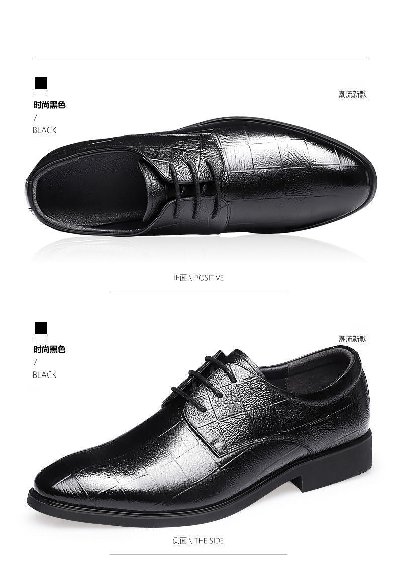 Ba Totem Summer Men's Shoes Genuine Leather Hollow Breathable Leather Shoes Men's Shoes Men's Korean Fashionable Business Dress Shoes Men's