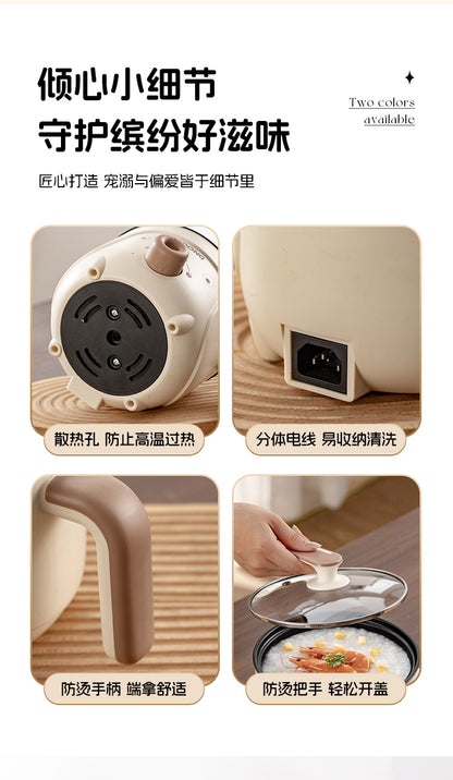 Electric Cooking Pot, Multifunctional Dormitory Small Electric Pot, Electric Hot Pot, Non-Stick Electric Steaming Pot, Noodle Cooking Pot, Electric Hot Pot, European and British Regulations