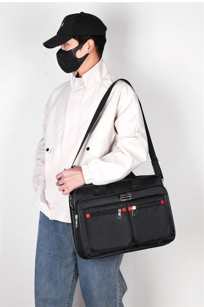 Manufacturer Wholesale Men's Large-Capacity Briefcase Business Trip Laptop Bag Portable Travel Bag Wear-Resistant Business Bag