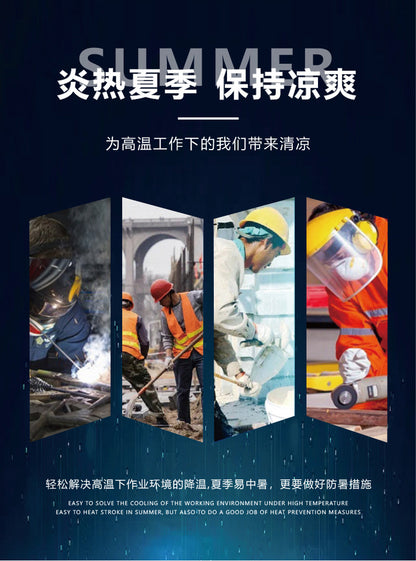 Summer Air-Conditioned Clothing for Outdoor Labor Protection, Cooling and Sun Protection Clothing, Hooded Fan Clothing for Men and Women, Specially Designed for Outdoor Labor Protection