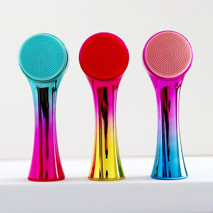 3D Silicone Double-sided Cleansing Brush Silicone Face Washing Brush Soft Hair Cleansing Brush Cleaning Pore Face Washing Instrument Massage Artifact