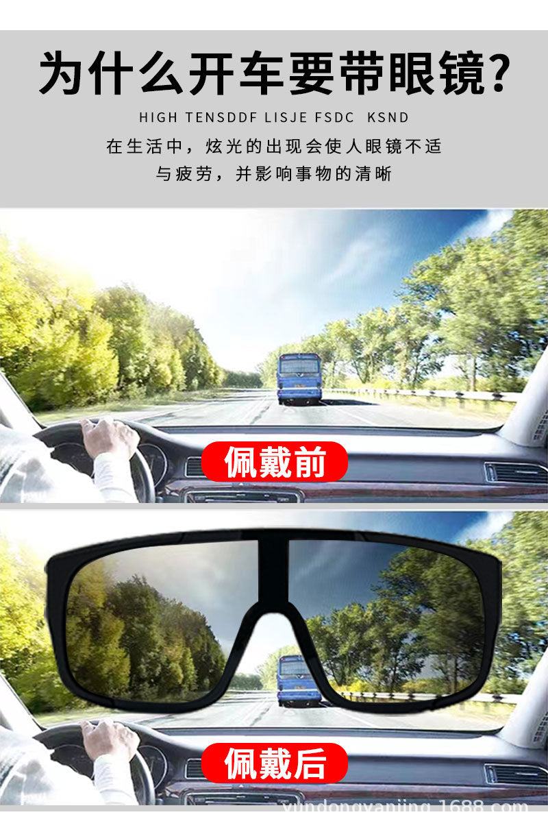 BLOCKMAN Cycling Glasses Polarized Color Changing Goggles Myopia Glasses UV-proof Outdoor Sunglasses for Men and Women