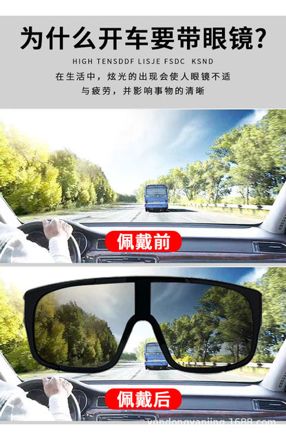 BLOCKMAN Cycling Glasses Polarized Color Changing Goggles Myopia Glasses UV-proof Outdoor Sunglasses for Men and Women
