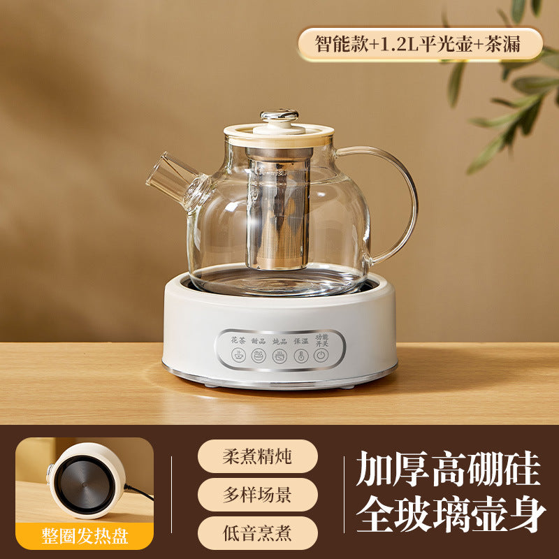 Health Pot Multi-functional Home Office Full Glass Flower Tea Pot Large Capacity Kettle Boiling Tea Pot Gift Box Gift