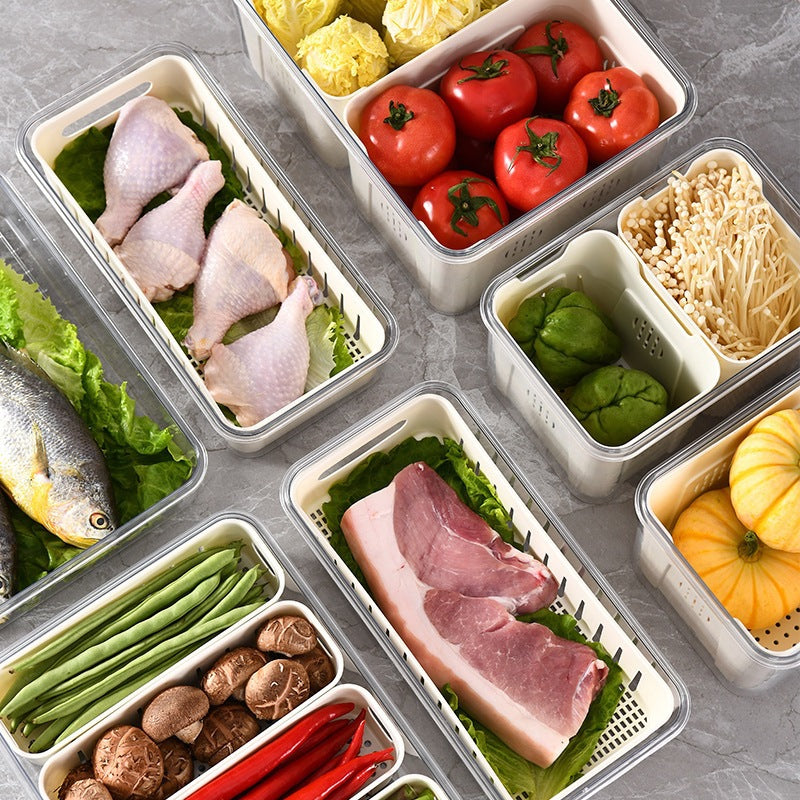 Fresh-Keeping Box Plastic Storage Thickeneded Refrigerator Dust-Proof Finishing Household Artifact Special Kitchen New Plastic Box
