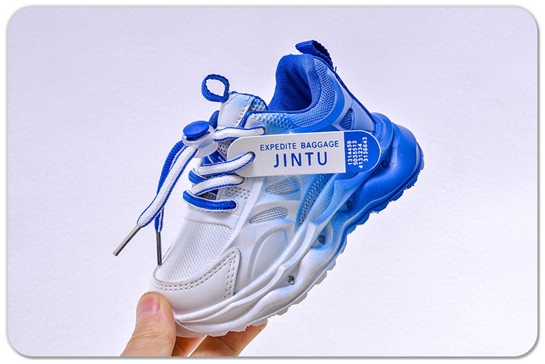 Children's Sports Light-up Gradient Shoes 2025 New Female Torre Shoes Small and Medium-sized Kids Boys and Students LED Luminous Running Shoes