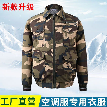 25 New Air-conditioning Clothes with Fan Outdoor Work Air-conditioning Shirt Factory Direct Cross-border Wholesale Exclusive