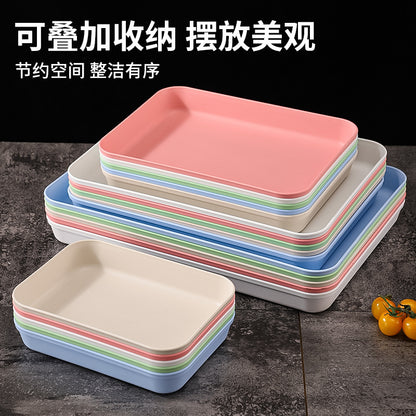 Commercial Deepening Tray Rectangular Kindergarten Plastic Storage Tray for Hot Pot Food Preparation Tray with Marinated Flavor Marinated Dishes Display Tray