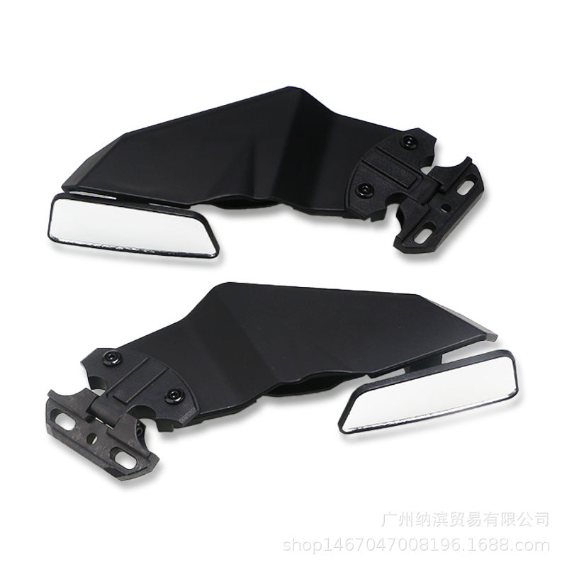 Motorcycle modification accessories suitable for Kawasaki Yamaha Honda Ducati universal fixed wing rearview mirror spoiler