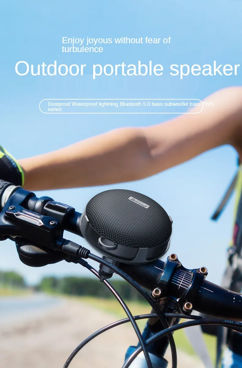 New Inwa Mz-500 Wireless Cycling Bluetooth Speaker Portable Outdoor Tws Stereo Subwoofer Card
