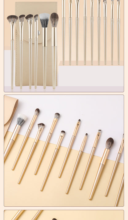 Source Manufacturer Makeup Brush Cangzhou 15 Pieces Gilt Eye Brush Blade Eyebrow Brush