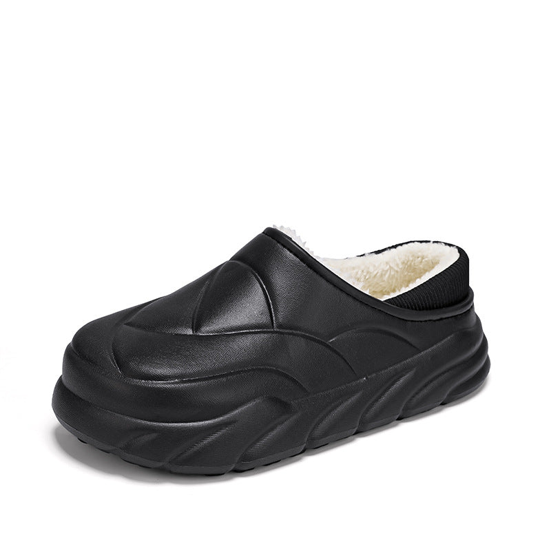 Waterproof Winter Men's Slippers 2025 New Winter Home Warm Thick-Soled Couple Casual Cotton Shoes for Women