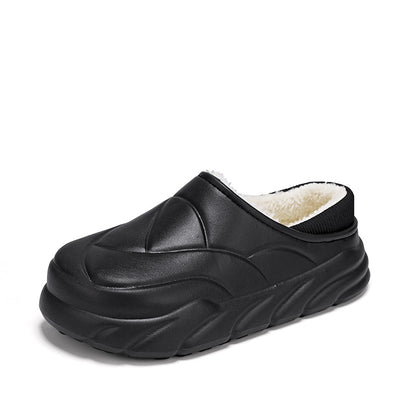 Waterproof Winter Men's Slippers 2025 New Winter Home Warm Thick-Soled Couple Casual Cotton Shoes for Women