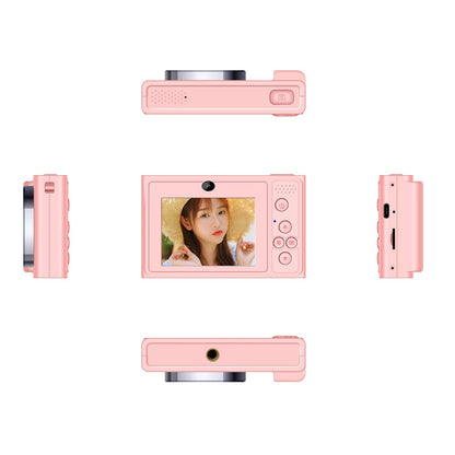 Explosions student campus camera CCD entry-level portable small high-definition digital card machine double camera can take selfies