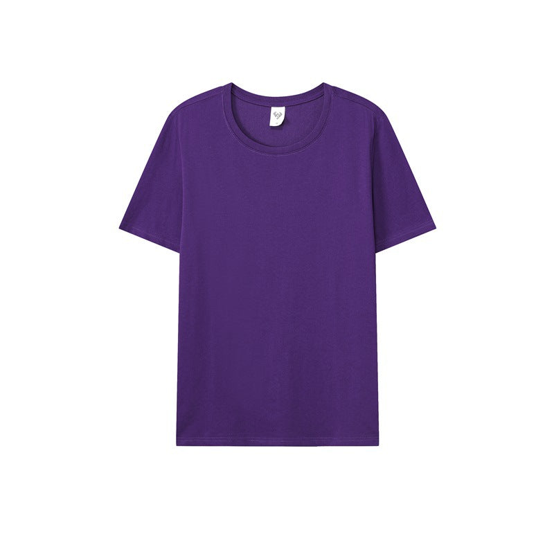 Loose-Fitting | 50-Count Double Yarn T-Shirt Ice Silk Cotton Round Neck Short-Sleeve T-Shirt Moisture-Wicking Business Casual Half-Sleeve for Men