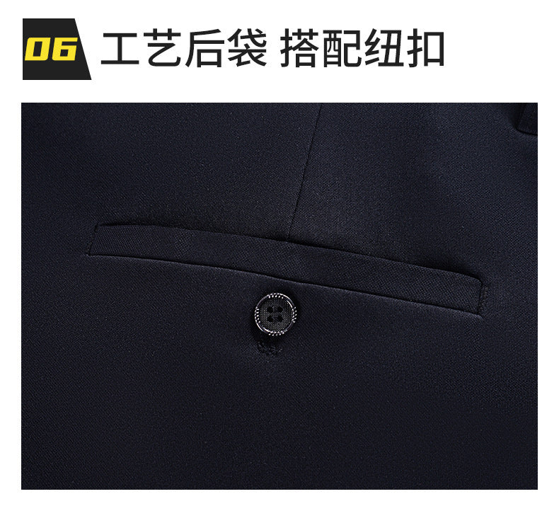 Business Casual Pants Men's Vertical Straight Dress Men's Spring and Summer Loose plus size Non-ironing Long Pants Stretch Pants