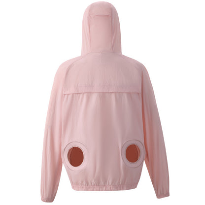 Summer Air Conditioning Clothing Outdoor Sun Protection Clothing Cooling Cooling Fan Skin Clothing Fan Clothing Long Sleeve Work Clothes Fishing Clothes