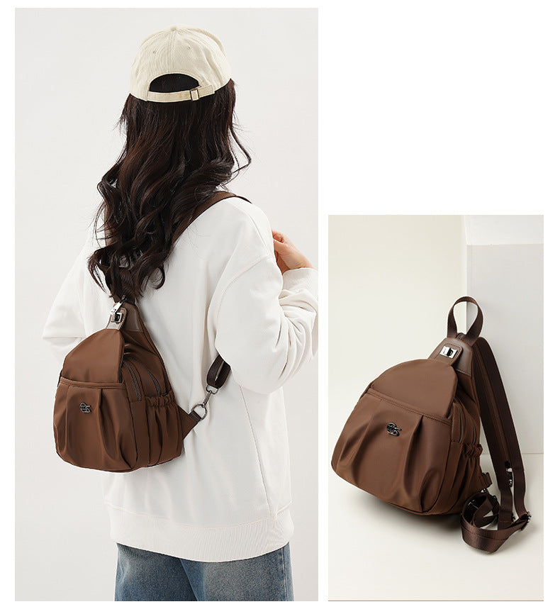 Outdoor Travel Backpack Women's New Chest Bag Lightweight Commuting Crossbody Bag Sports Mountain Climbing Multifunctional Small Backpack