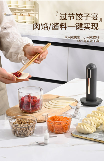 Wireless Electric Food Processor for Home Use, Small Garlic Masher, Vegetable Mincer, Garlic Paste Blender, Baby Food Processor, Garlic Paste Tool