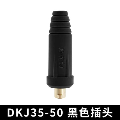 Welding Machine Quick Connector Dkj25-35-50-70 Square All-Copper European Quick-Plug Welding Head Cable Connector