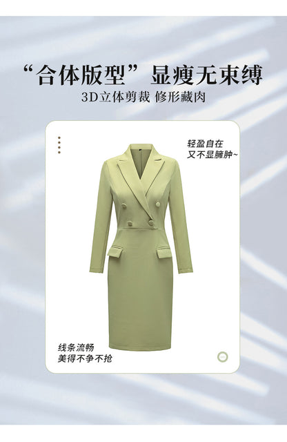 French Hepburn Style Small Black Dress High Sense High Cold Royal Sister Fried Street Small Fragrance Style Pleated Professional Suit dress Summer