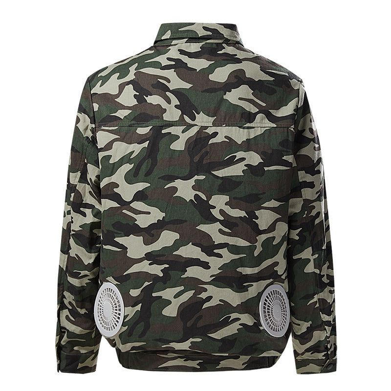 Air-Conditioned Clothing Men's Summer Outdoor Labor Protection Work Clothes Charging Refrigeration Welder High Temperature Heatstroke Prevention Cooling Fan Clothing