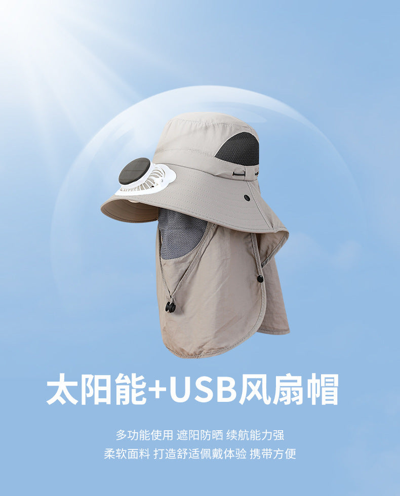 New Sun Hat for Men and Women in Summer, Uv Protection, Neck Protection, Sun Protection, Solar Fan Hat, Outdoor Mountaineering Fisherman Hat
