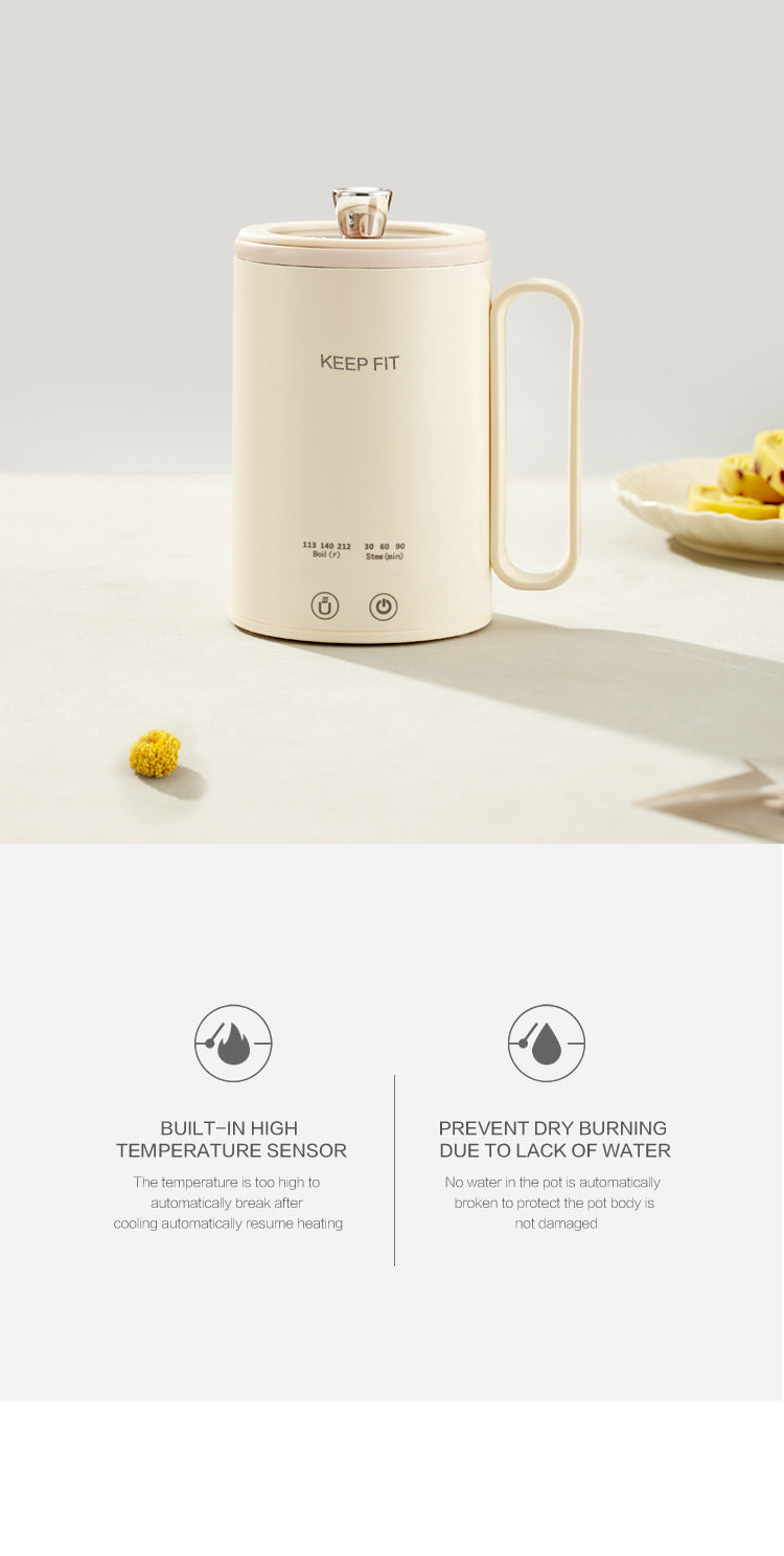 Portable Boiling Cup for Tea Mini Timing Electric Stew Kettle Electric Stew Health Cup Stew and Boiling Integrated Automatic Electric Boiling Cup