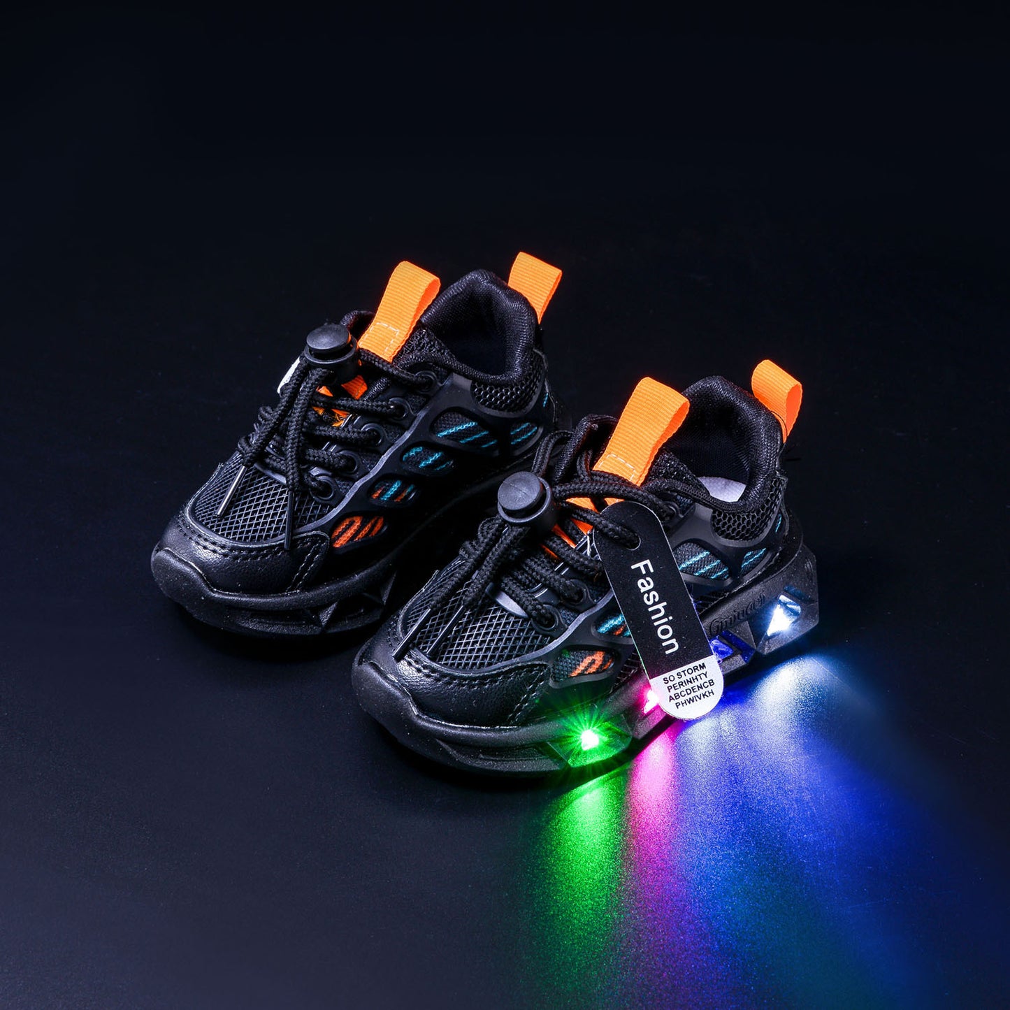 Light-Up Children's Shoes 2025 Spring & Fall New Led Light-Up Soft-Soled Sports Shoes for Small and Medium-Sized Children Women's Fashionable Casual Dad Shoes