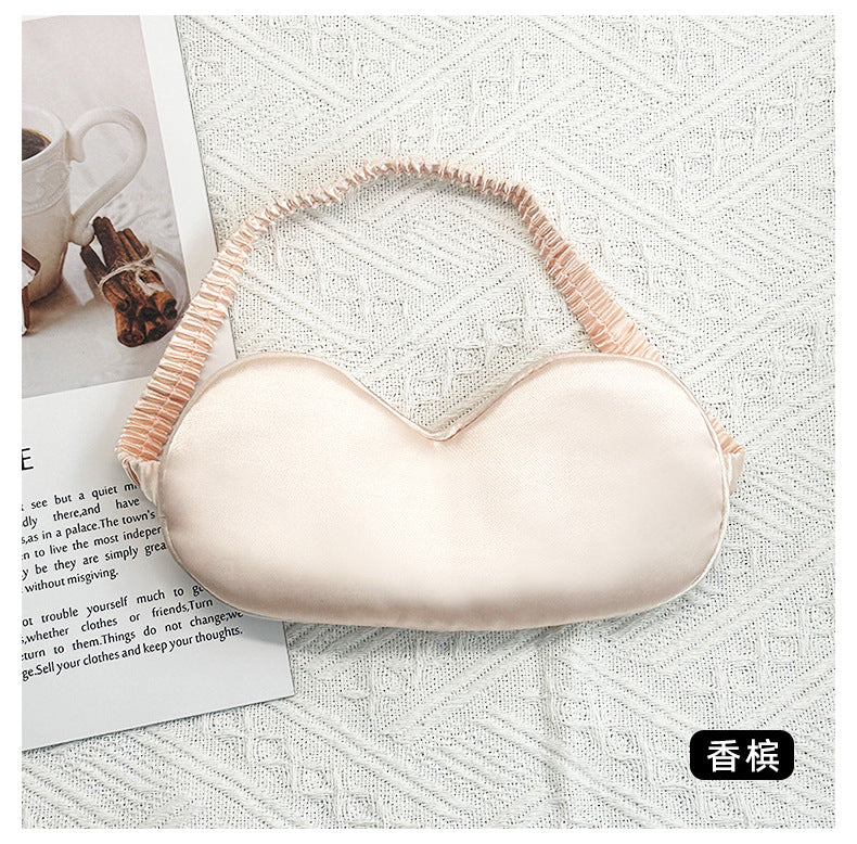 Simulated Silk Eye Mask Double-Sided Lunch Break Sleep Shading Stereo Cloud Breathable Eye Mask to Relieve Eye Fatigue and Sleep