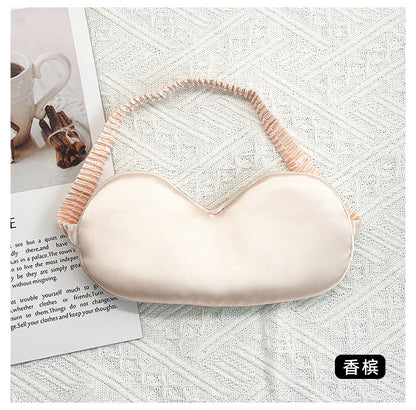 Simulated Silk Eye Mask Double-Sided Lunch Break Sleep Shading Stereo Cloud Breathable Eye Mask to Relieve Eye Fatigue and Sleep