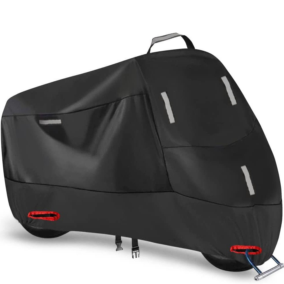 Cross-border 210D motorcycle dust cover Amazon rain-proof sun-proof snow-proof dust-proof reflective strip bicycle