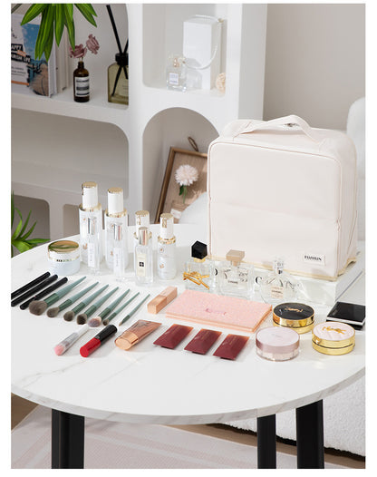 Stand-Up Cosmetic Bag, Large-Capacity Pencil Case, Women's Bag, Travel Storage Bag, Waterproof and Wear-Resistant, Can Be Hung on Luggage Bags