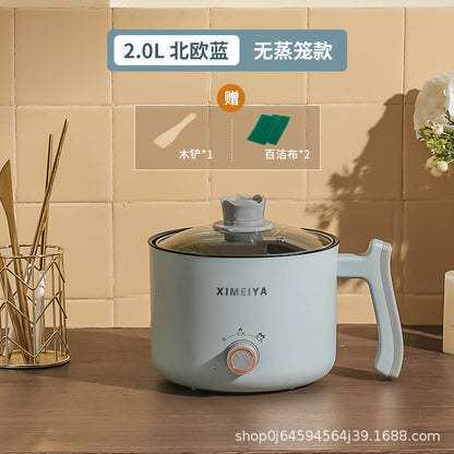 Electric Cooking Pot Student Home Kitchen Dormitory Multi-functional Electric Wok Integrated Pot Non-stick Pot Noodle Cooking Porridge Electric Hot Pot