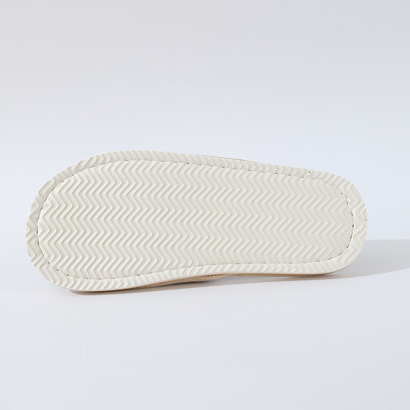 New Summer Open-Toe Home Slippers, Non-Slip, for Men and Women, Couples, Indoor, Blue and White Porcelain, Wooden Floor, Light Foam Sole, Cotton and Linen