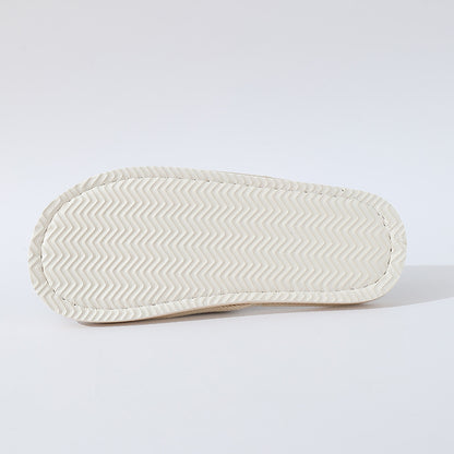 New Summer Open-Toe Home Slippers, Non-Slip, for Men and Women, Couples, Indoor, Blue and White Porcelain, Wooden Floor, Light Foam Sole, Cotton and Linen