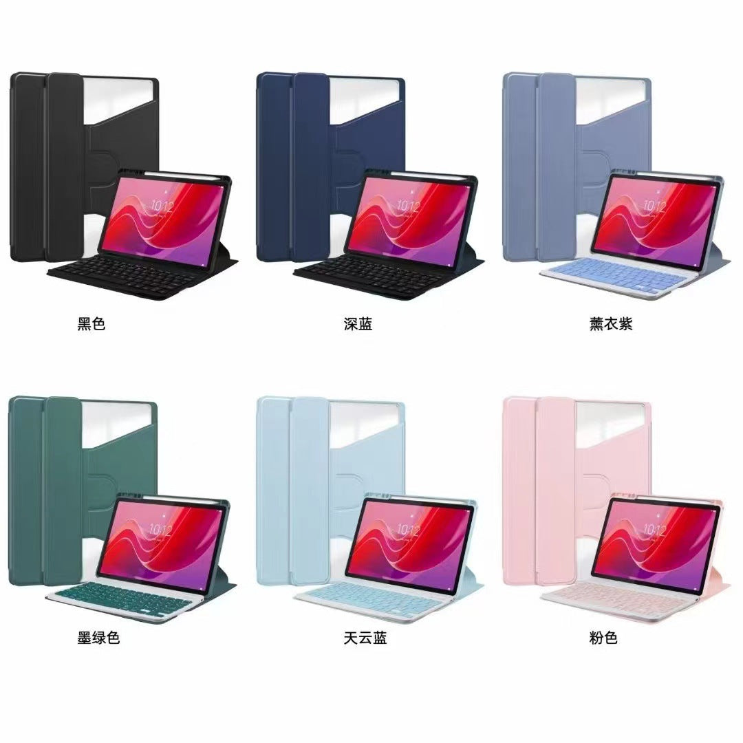 For small new pad2024 11 inch Bluetooth keyboard leather case Lenovo Tab M11 acrylic case with pen slot