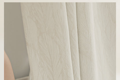 Cream Style Jacquard Curtain for Bedroom Premium Chenille Shading Living Room Bedroom French Light Luxury Shaoxing Curtain