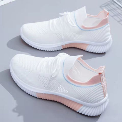 Mesh Shoes Women's Shoes 2023 New Autumn Breathable sneaker Women's Mesh Casual White Shoes Casual Slip-on