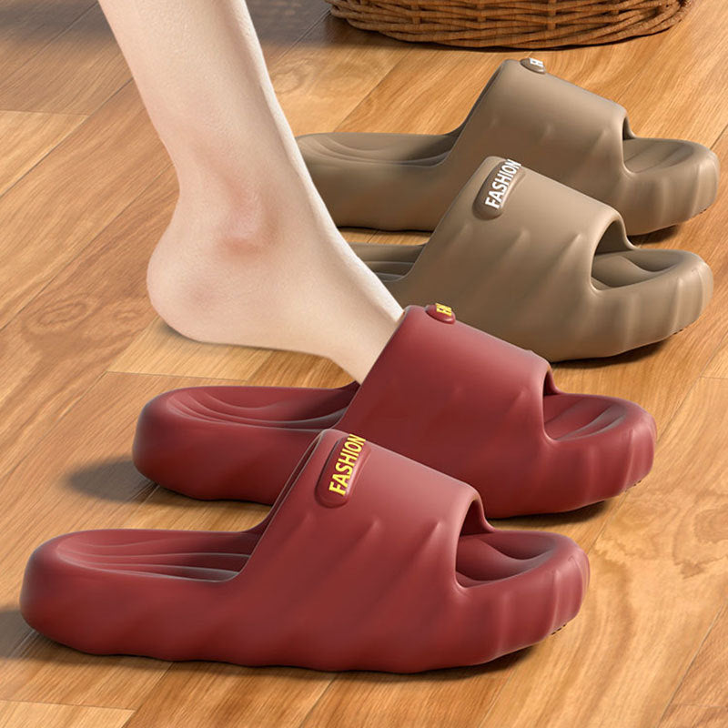Women's Summer New Style Slippers for Couples, Thick-Soled Indoor Bathroom Anti-Slip and Odor-Resistant Slippers for Men to Wear Outside