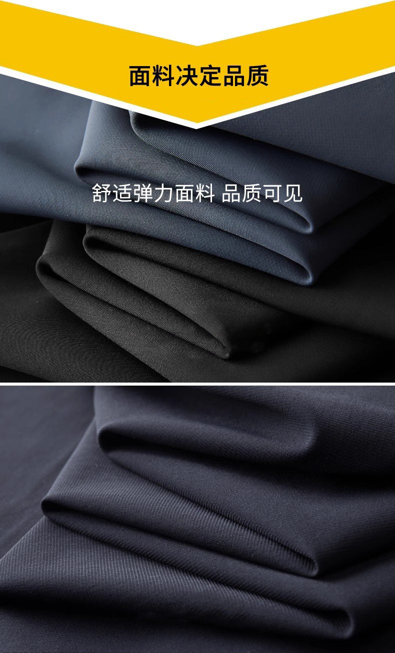 Wholesale Men's Business Wear Slim-fit Pants Summer Casual Men's Wear Youth Work Dress Black Workwear Pants