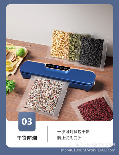 Automatic Vacuum sealing machine food packaging machine small fresh-keeping sealing machine household plastic sealing machine vacuum group purchase