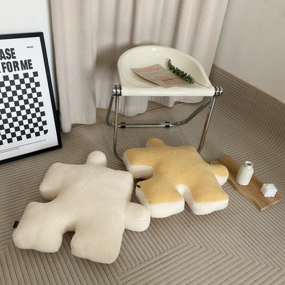 Nordic Style Black and White Puzzle Pillow Seat Cushion Home Sofa Cushion Tatami Foot Pad